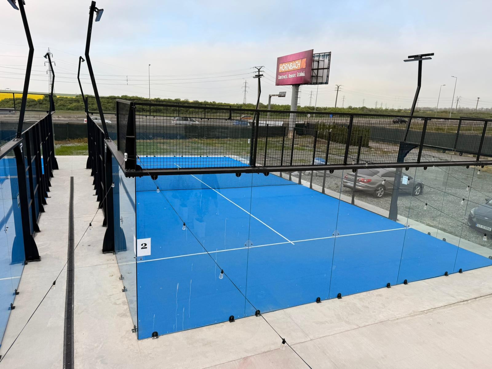 Teren padel outdoor Play Spot Constanța — vedere fata